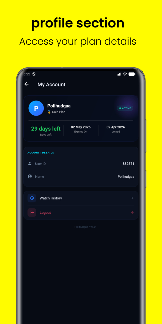 Polihudgaa app preview